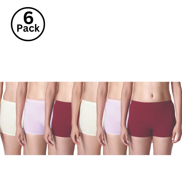 Lodoli Women Plain BoyLeg (Color & Prints May Vary)