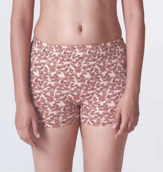 Jackadams USA Pack of 6 Women’s Boyleg Panties Antibacterial Cotton Lycra Strech Hipster Panty, Moisture Wicking(Color & Prints May Vary)