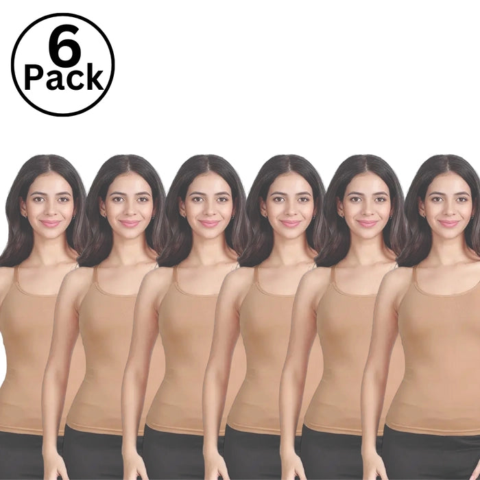 Lodoli Pack of 6 Skin Women's Camisole - Best Deals