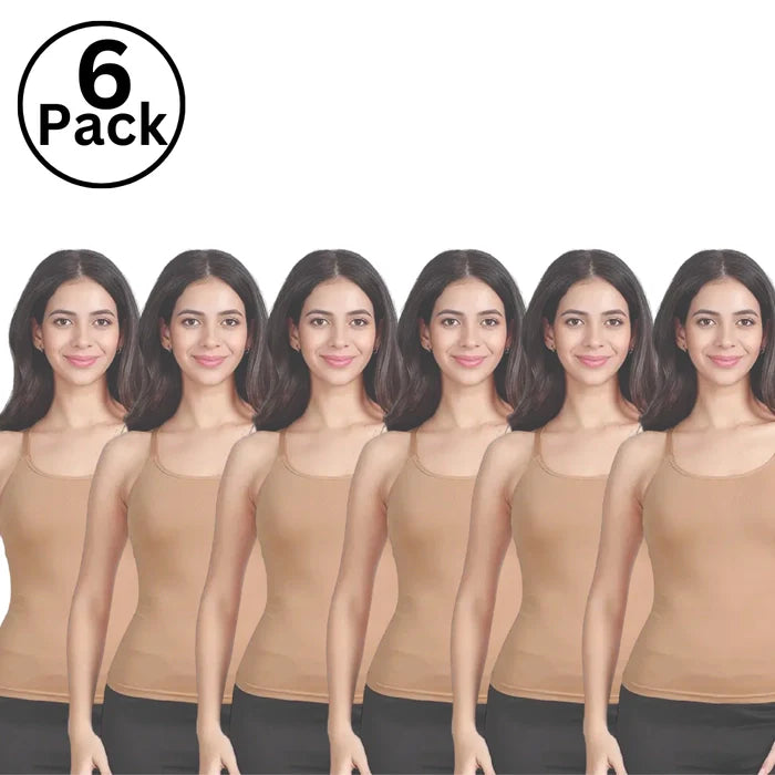 Jackadams Pack of 6 Skin Women's Camisole - Best Deals