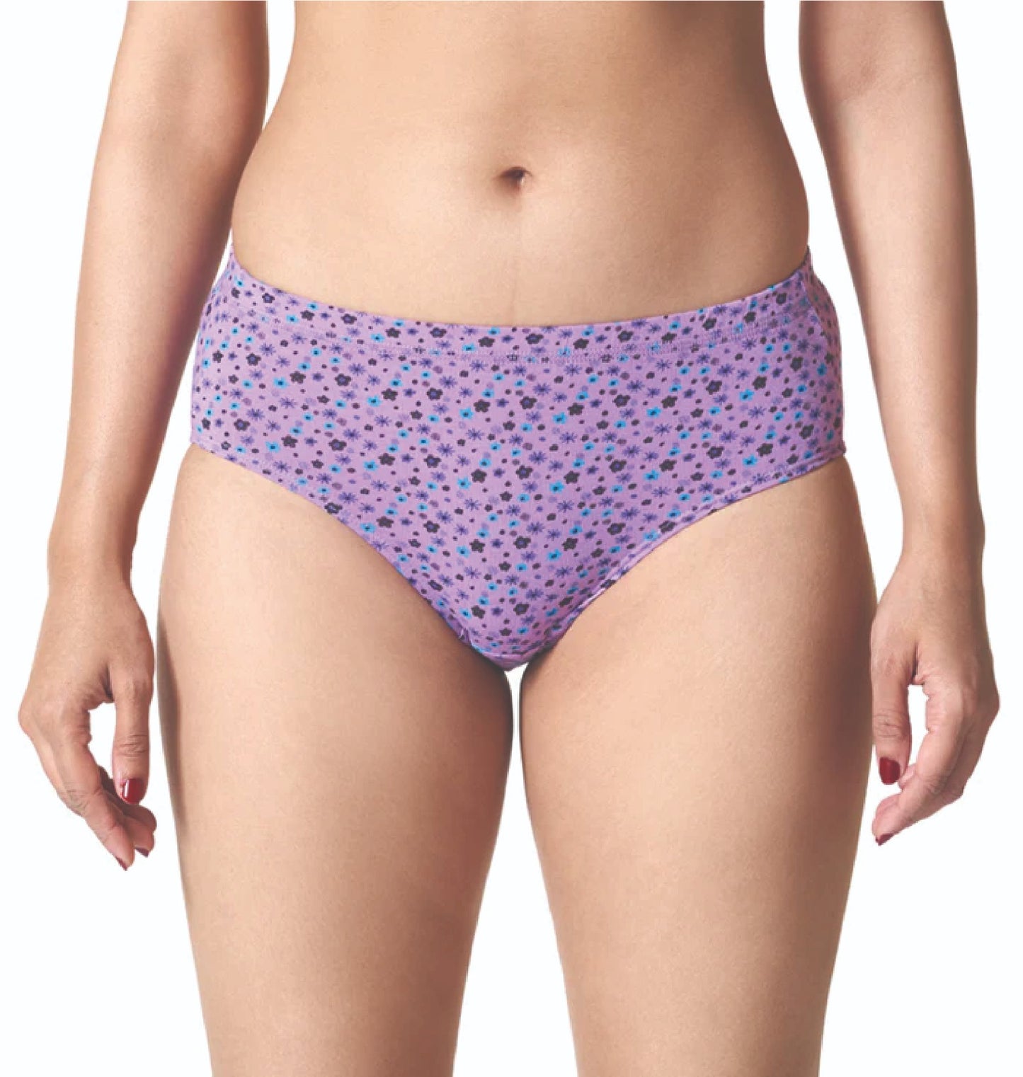 Jackadams USA Pack of 2 Women Inner elastic Panties Antibacterial Cotton Lycra Strech Hipster Panty, Moisture Wicking(Color & Prints May Vary)