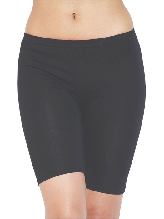 Inner elastic Women’s Yoga / Cycling Shorts Antibacterial ,Cotton Lycra Strech , Moisture Wicking(Color & Prints May Vary)