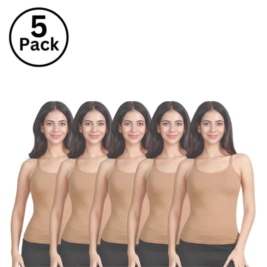 Jackadams Pack of 5 Skin Women's Camisole - Best Deals