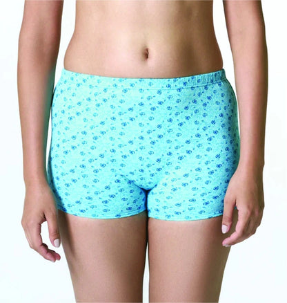 Jackadams  USA  Pack of 6 Women’s Boyleg Panties Antibacterial Cotton Lycra Strech Hipster Panty, Moisture Wicking(Color & Prints May Vary)