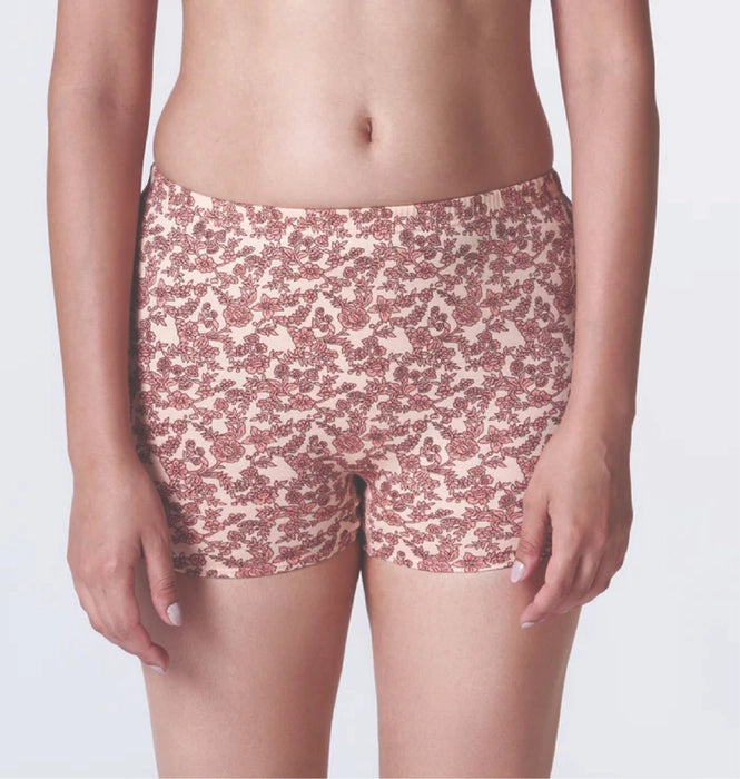 Jackadams  USA  Pack of 6 Women’s Boyleg Panties Antibacterial Cotton Lycra Strech Hipster Panty, Moisture Wicking(Color & Prints May Vary)