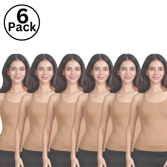 Jackadams Pack of 6 Skin Women's Camisole - Best Deals