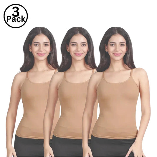 Jackadams Pack of 3 Skin Women's Camisole - Best Deals