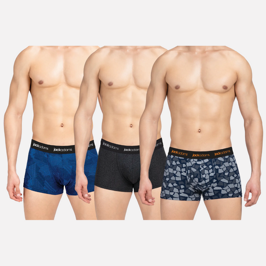 Jackadams USA  Pack of 3 Trunk - Printed