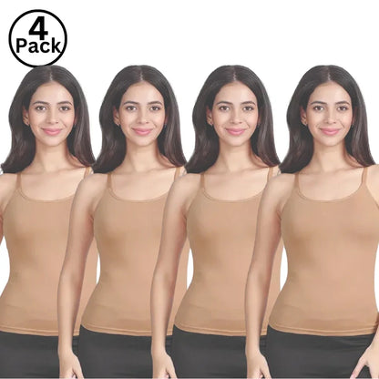 Jackadams Pack of 4 Skin Women's Camisole - Best Deals