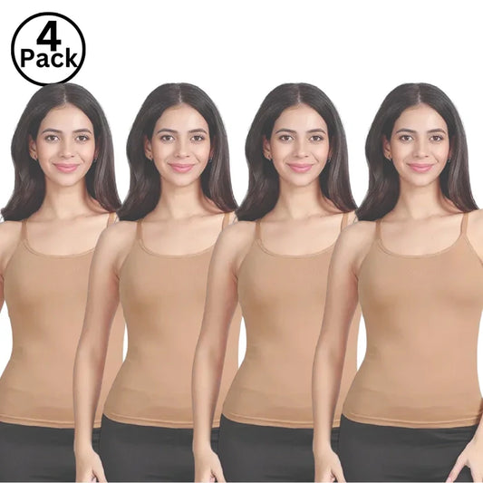 Jackadams Pack of 4 Skin Women's Camisole - Best Deals
